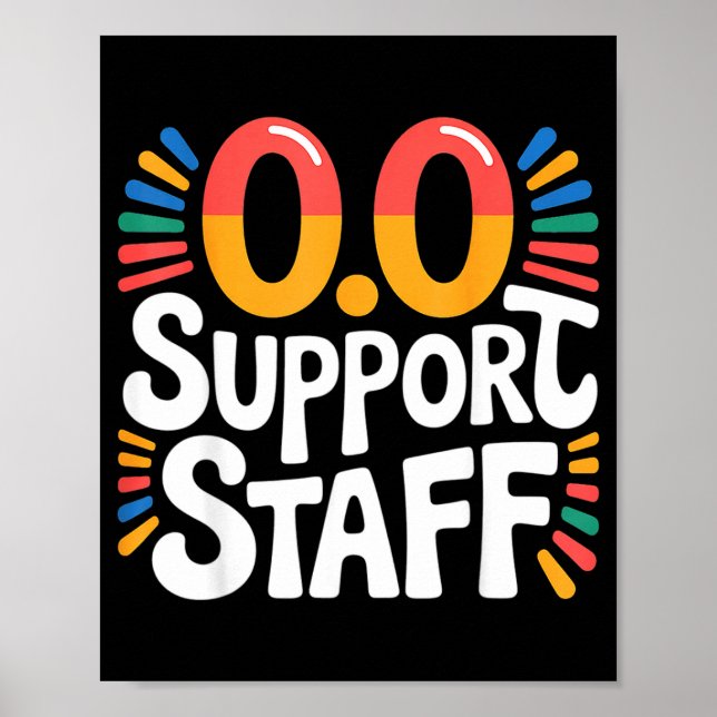 0.0 Suprt Staff Marathon Cheer Squad -  Poster (Front)