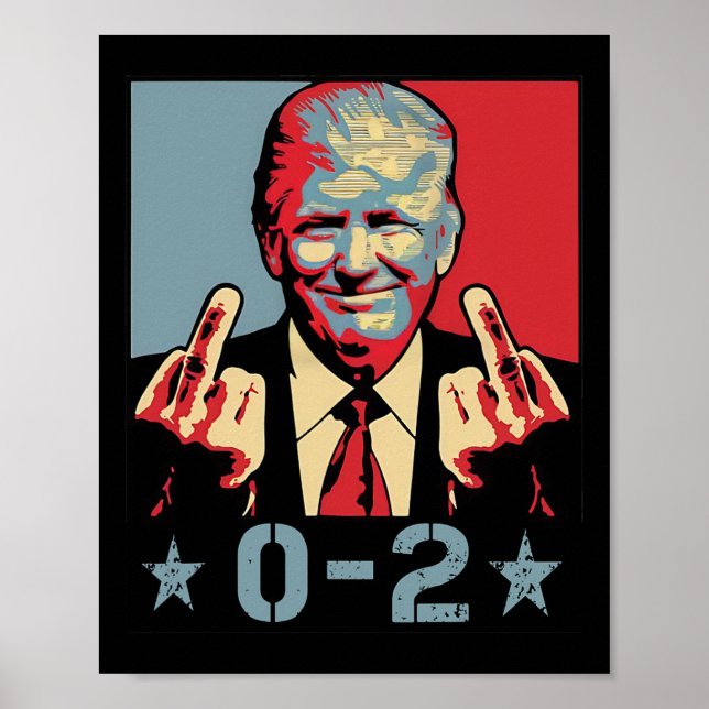 0 2 Funny Trump 2024 Trump 2024 Win Victory Winner Poster (Front)