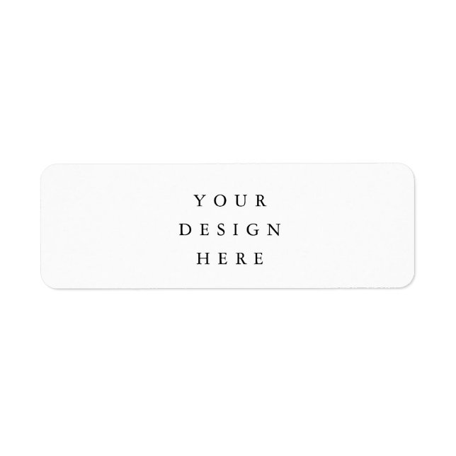 0.75"l x 2.25"w Return Address Labels (Front)