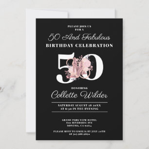 %0 And Fabulous Dancing Shoes Black  Invitation