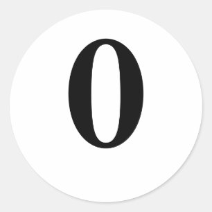 0 CLASSIC ROUND STICKER