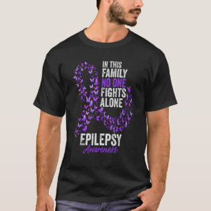 0 Epilepsy Awareness Month Butterflies Purple Ribb T-Shirt