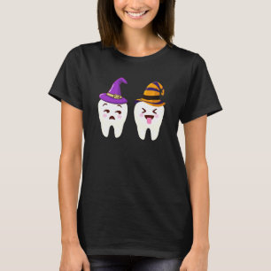0 Funny Tooth Witch Hat Dental Assistant Dentist H T-Shirt
