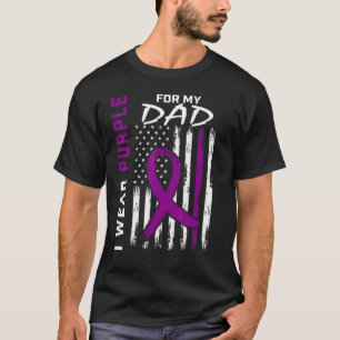 0 I Wear Purple For My Dad Epilepsy Awareness Amer T-Shirt