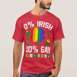 0 Irish 100 Gay Funny St  T-Shirt