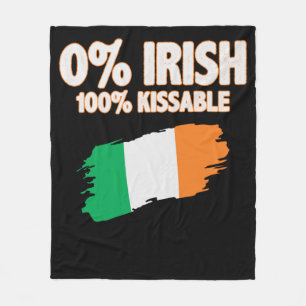 0% Irish 100% Kissable Fleece Blanket