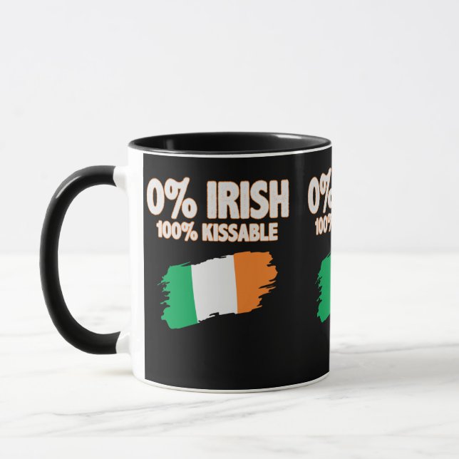 0% Irish 100% Kissable Mug (Left)