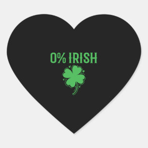 0 Irish St. Patricks Day Heart Sticker