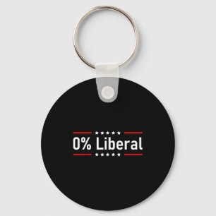 0% Liberal - Zero Percent Statement  Key Ring