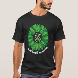 0 Mental Health Awareness Month Sunflower Women Gr T-Shirt