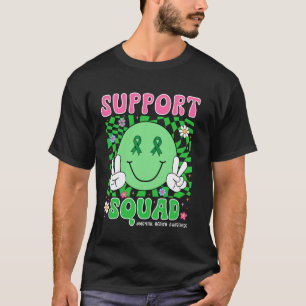 0 Mental Health Awareness Smile Face Support Crew T-Shirt