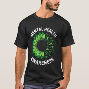 0 Mental Health Awareness Sunflower T-Shirt
