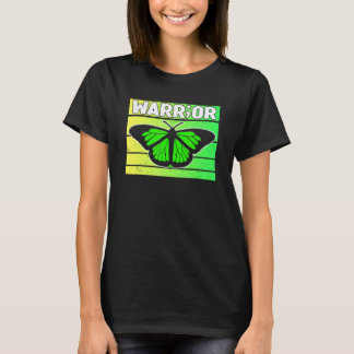 0 Mental Health Warrior Awareness Month Green Ribb T-Shirt