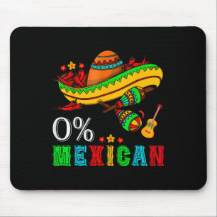 0% Mexican Cinco De Mayo Fiesta Sombrero Funny _1 Mouse Pad