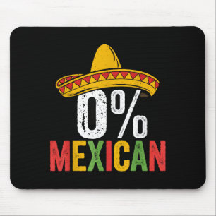 0% mexican cinco de mayo funny sombrero fiesta 5 d mouse pad