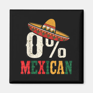 0% percent mexican cinco mayo lets fiesta sombrero magnet