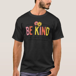 0 Retro Floral Be Kind To Your Mind Mental Health T-Shirt