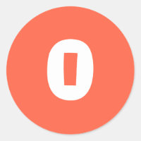 0 Small Round Tomato Red Stickers by Janz