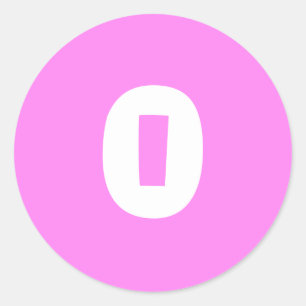 0 Small Round Violet Stickers by Janz