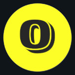 0 Small Round Yellow Number Stickers by Janz<br><div class="desc">Sticker Designs by Janz © 2008-2017 Jan Fitzgerald. All rights reserved. Graphic Design,  Artwork,  & Photography by Jan & Michael Fitzgerald...  15 sheets SOLD to date ;-)</div>