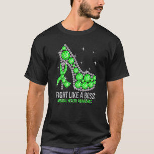 0 Support Squad Heels Mental Health Awareness T-Shirt