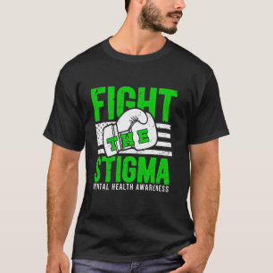 0 Support Warrior Mental Health Awareness Fight th T-Shirt