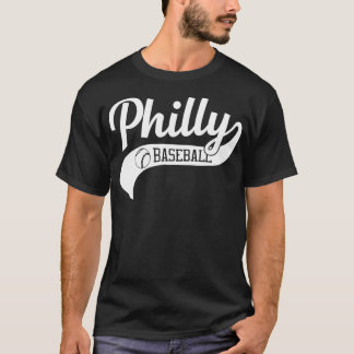 0 Vintage Philadelphia Baseball Skyline Retro Phil T-Shirt