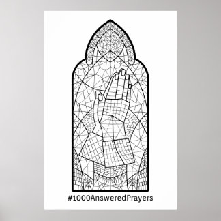 1000 Answered Prayers Tracker Poster