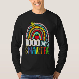 1000 Days Smarter Happy 1000th Day Of School Teach T-Shirt