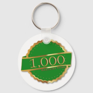1000 FINDS  ACHIEVEMENT  Souvenir GEOCACHING Key Ring