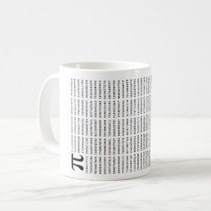 1000 First Digits Pi Number   Mathematical symbol Coffee Mug