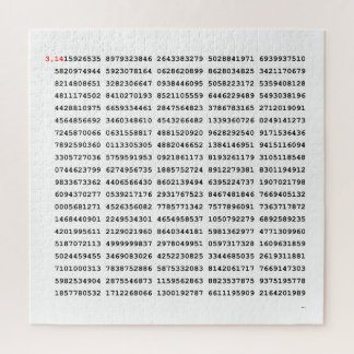 1000 First Digits Pi Number | Mathematical symbol Jigsaw Puzzle