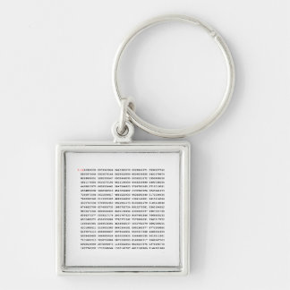 1000 First Digits Pi Number | Mathematical symbol Key Ring