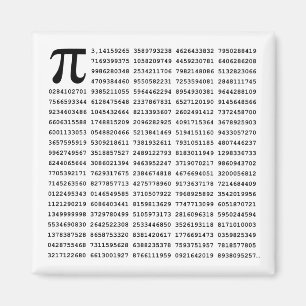 1000 First Digits Pi Number   Mathematical symbol Magnet