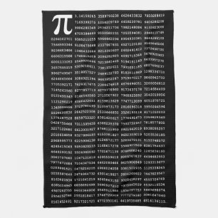 1000 First Digits Pi Number   Mathematical symbol Tea Towel