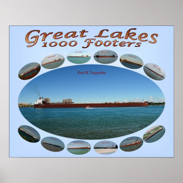 1000 footer oval layout 16 x 20 poster (Front)