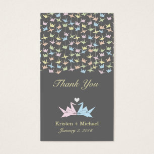 1000 Hanging Origami Paper Cranes Wedding (Grey)