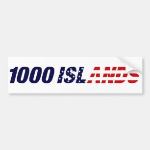 1000 Islands USA Bumper Sticker