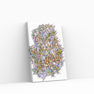 1000 pieces of Colour Canvas Print