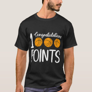1000 Points Basketball Scorer High School Basketba T-Shirt