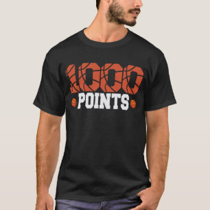 1000 Points Basketball Scorer High School T-Shirt