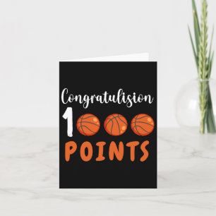 1000 Points Bysketbyll Scorer High School Bysketby Card