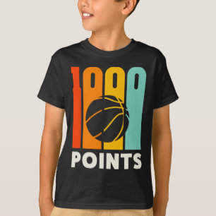 1000 Points Bysketbyll Scorer High School Bysketby T-Shirt