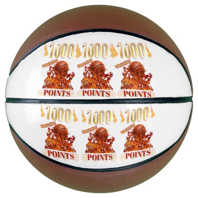 1000 POINTS CONGRATULATIONS  BASKETBALL (Front)