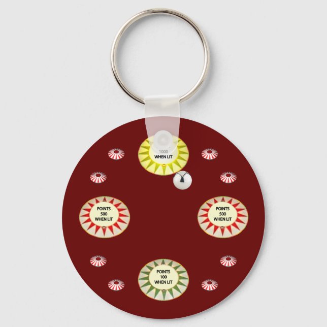 1000 Points Pinball Key Ring (Front)