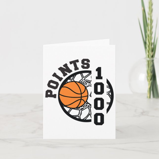 1000 Points Sketll Scorer High School Sketll Boys  Card (Front)