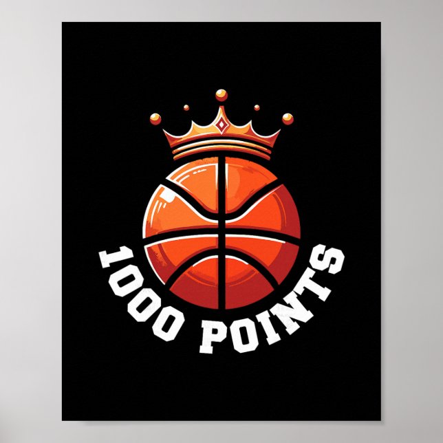 1000 Points Sketll Scorer High School Sketll Playe Poster (Front)