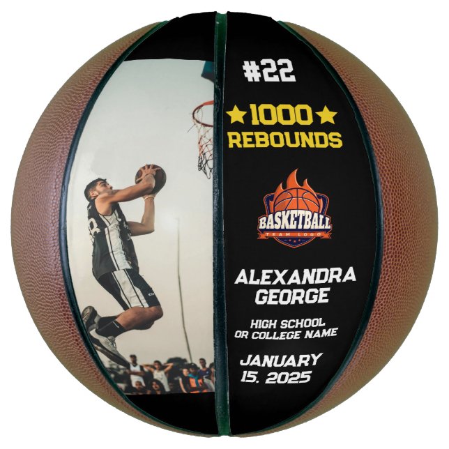 1000 Rebounds Basketball (Vertical)