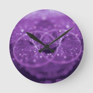 1001 Hearts Round Clock