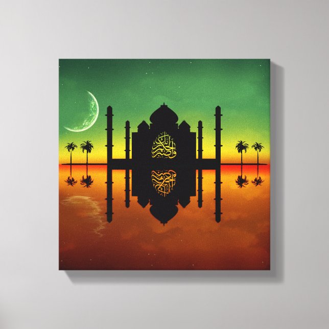 1001 Oriental Night Reflection Canvas Print (Front)